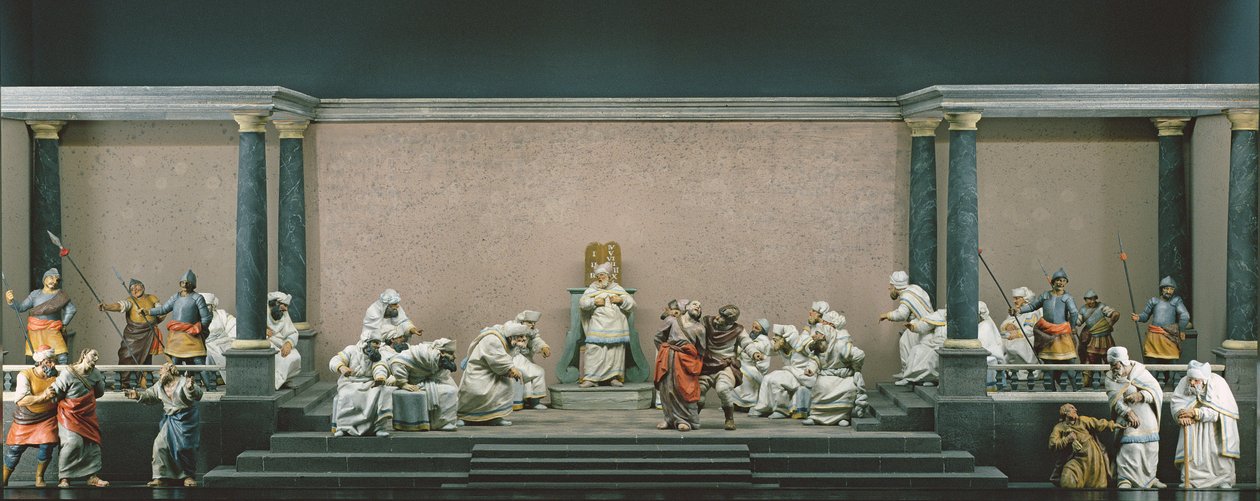 Chrystus przed Kajfaszem autorstwa Franz Xaver Nissl