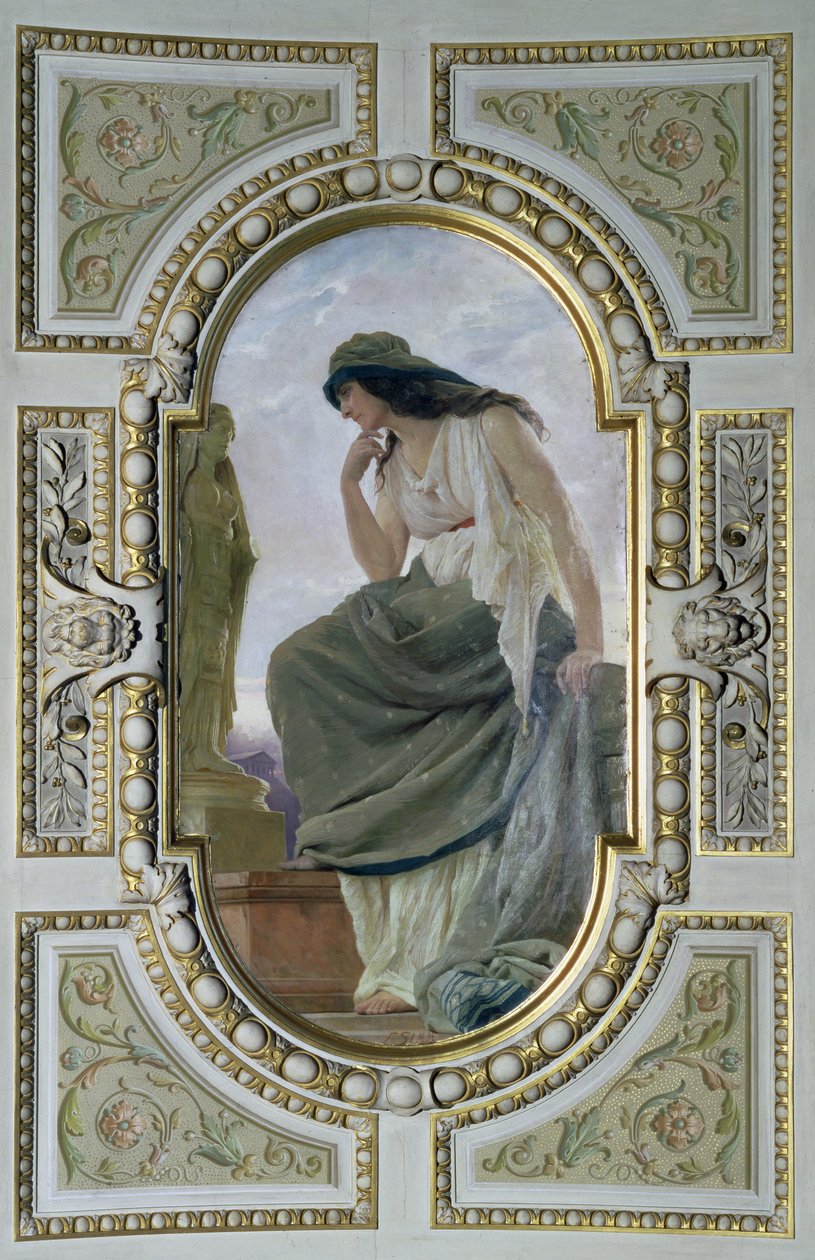 Figura alegoryczna z mitologii, 1890 (malarstwo sufitowe) autorstwa Franz Xaver Simm