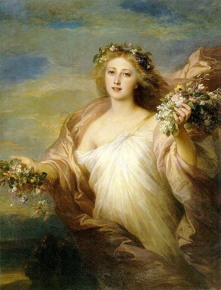  The Spring (Wiosna) autorstwa Franz Xaver Winterhalter
