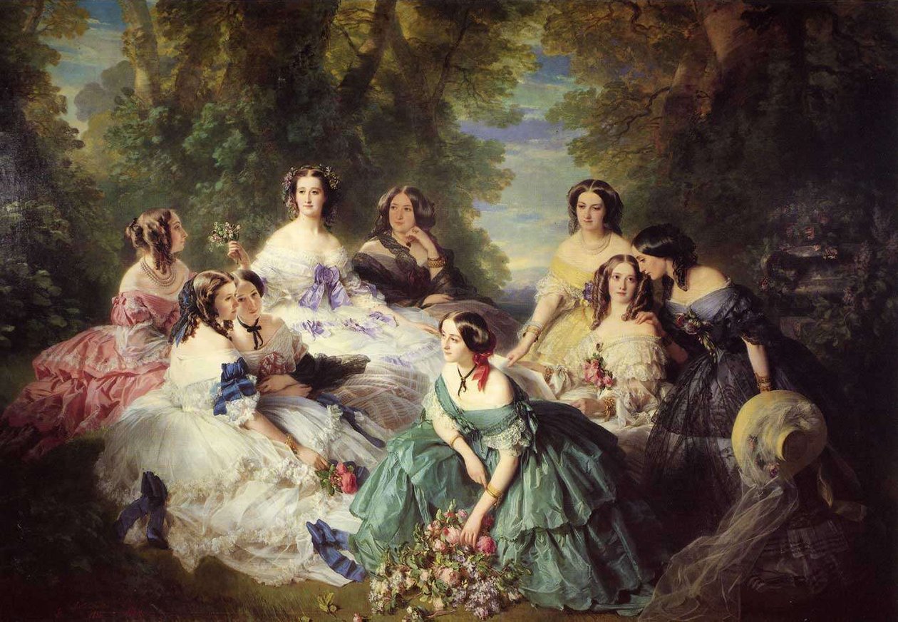 Eugénie, cesarzowa Francuzów i jej damy autorstwa Franz Xaver Winterhalter