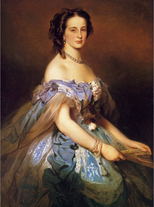 Wielka Księżna Aleksandra Yosifovna autorstwa Franz Xaver Winterhalter