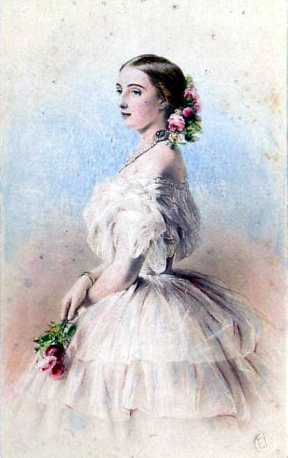 Wielka Księżna Rosji Olga Fiodorowna autorstwa Franz Xaver Winterhalter
