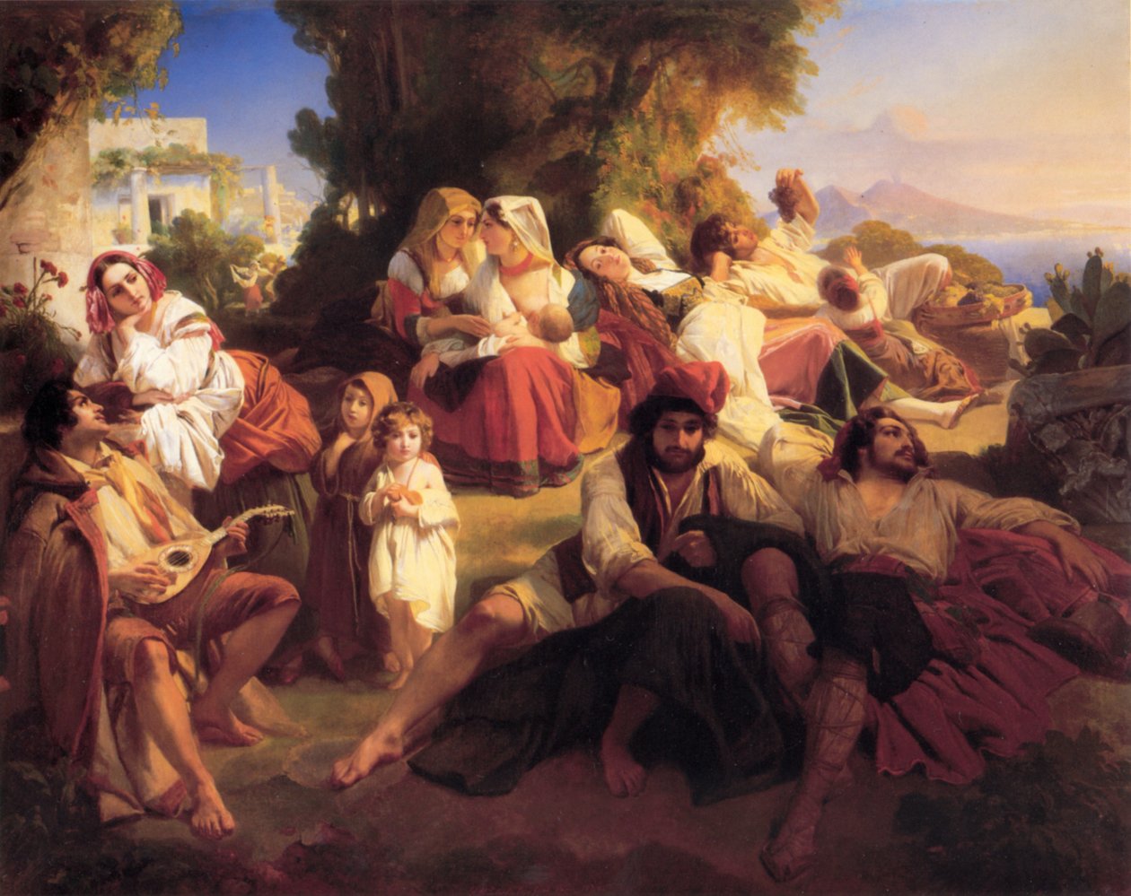 The dolce far niente autorstwa Franz Xaver Winterhalter