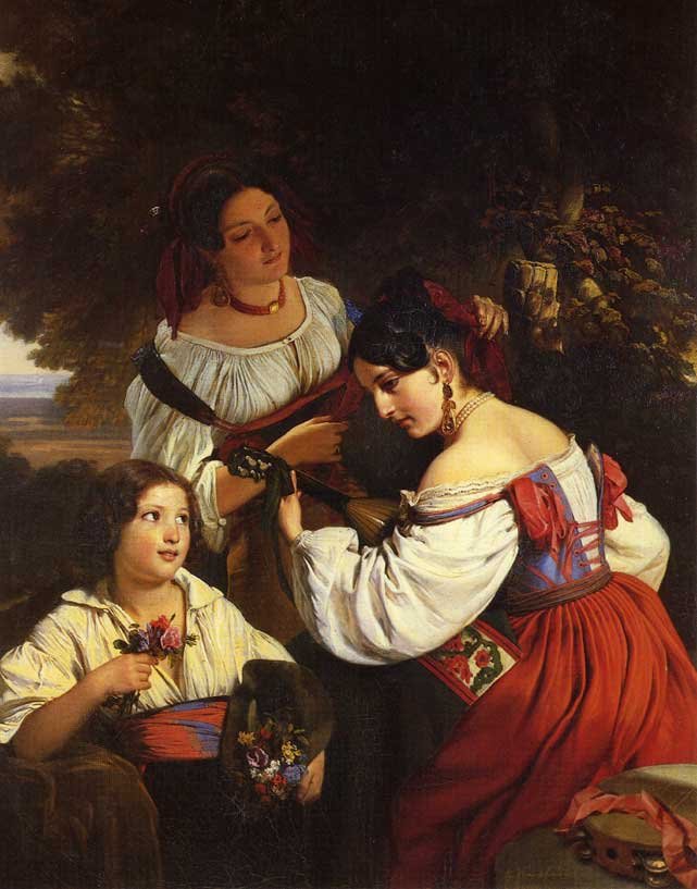 Włoska scena rodzajowa autorstwa Franz Xaver Winterhalter