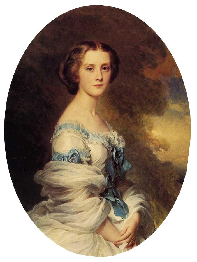 Melanie de Bussiere, hrabina Edmond de Pourtalès autorstwa Franz Xaver Winterhalter