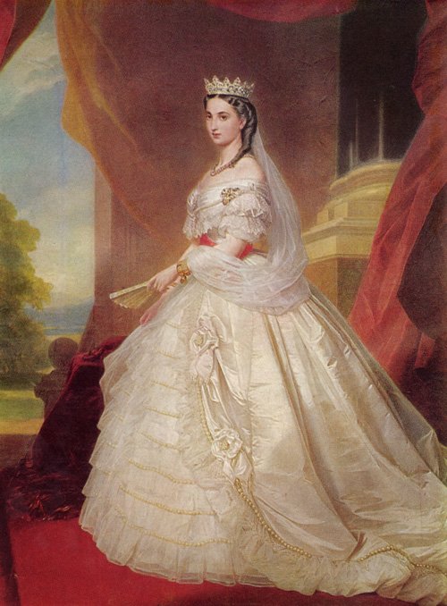 Portret Charlotte z Belgii autorstwa Franz Xaver Winterhalter