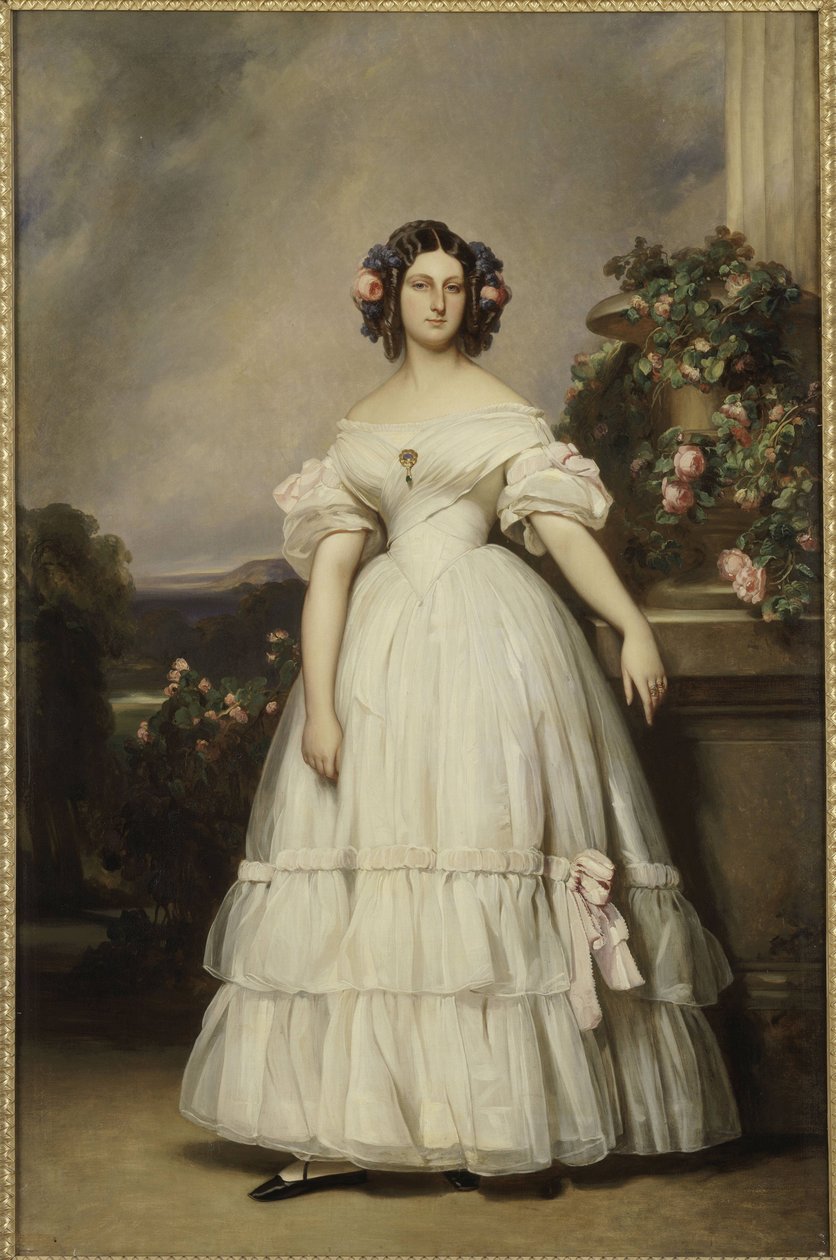 Portret księżniczki Clémentine z Orleanu (1817-1907) autorstwa Franz Xaver Winterhalter