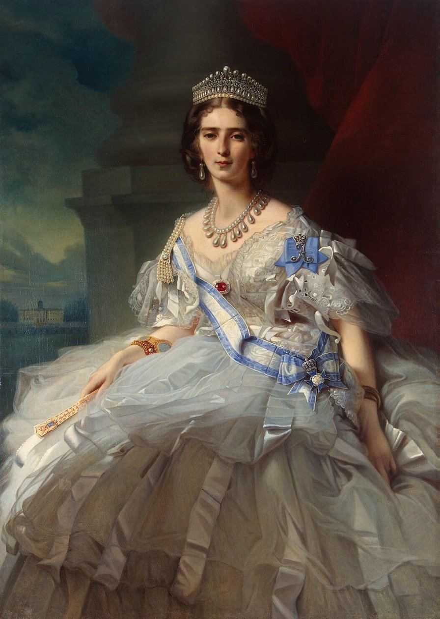 Portret księżniczki Tatiany Jussupowej autorstwa Franz Xaver Winterhalter