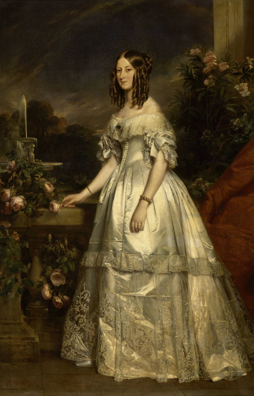 Portret księżnej Wiktorii Sachsen-Coburg-Gotha ( autorstwa Franz Xaver Winterhalter