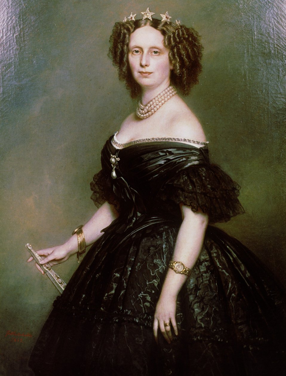 Portret królowej Zofii z Holandii autorstwa Franz Xaver Winterhalter