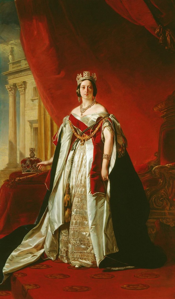 Portret Wiktorii z Wielkiej Brytanii autorstwa Franz Xaver Winterhalter