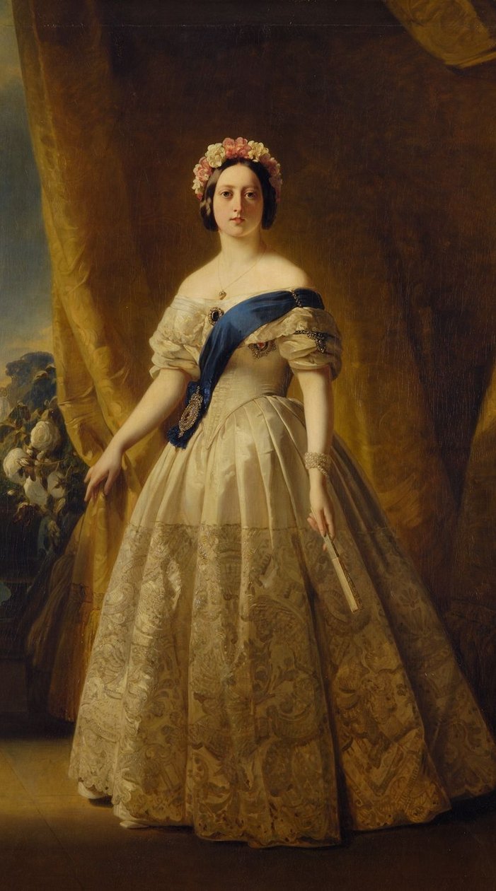 Portret Wiktorii z Wielkiej Brytanii autorstwa Franz Xaver Winterhalter