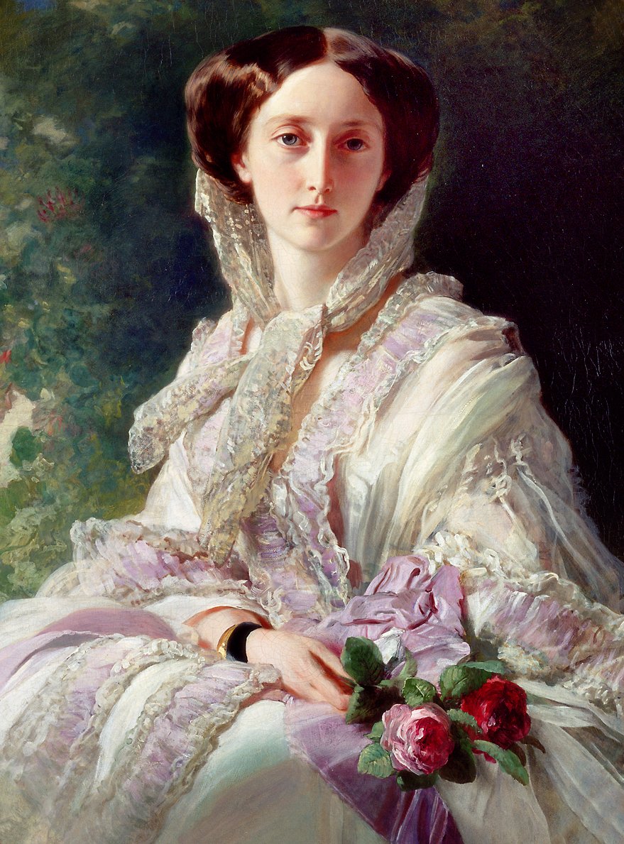 Portret księżnej koronnej Olgi Wirtembergii autorstwa Franz Xaver Winterhalter