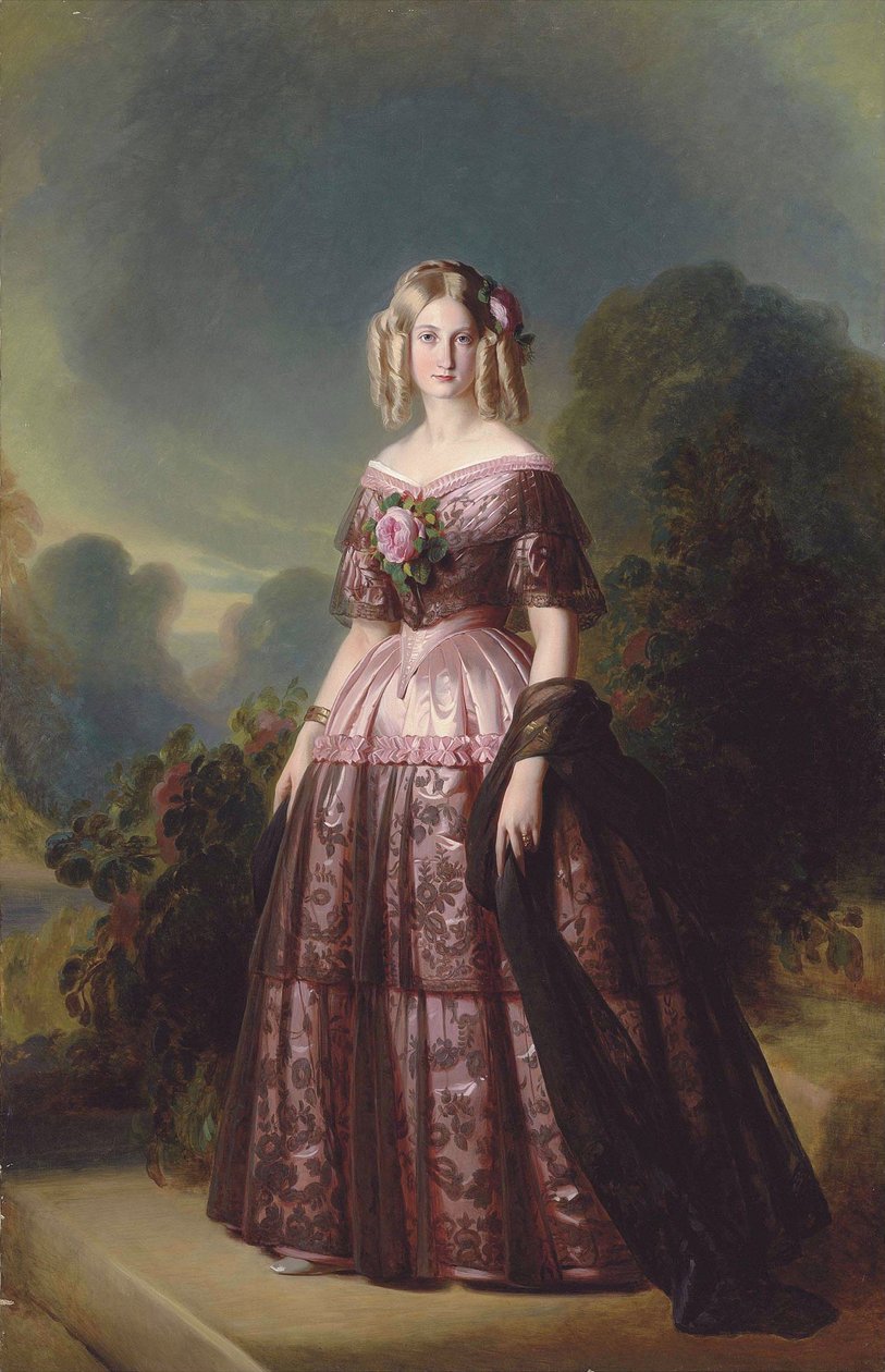 Księżniczka Maria Karolina Augusta z Bourbon autorstwa Franz Xaver Winterhalter