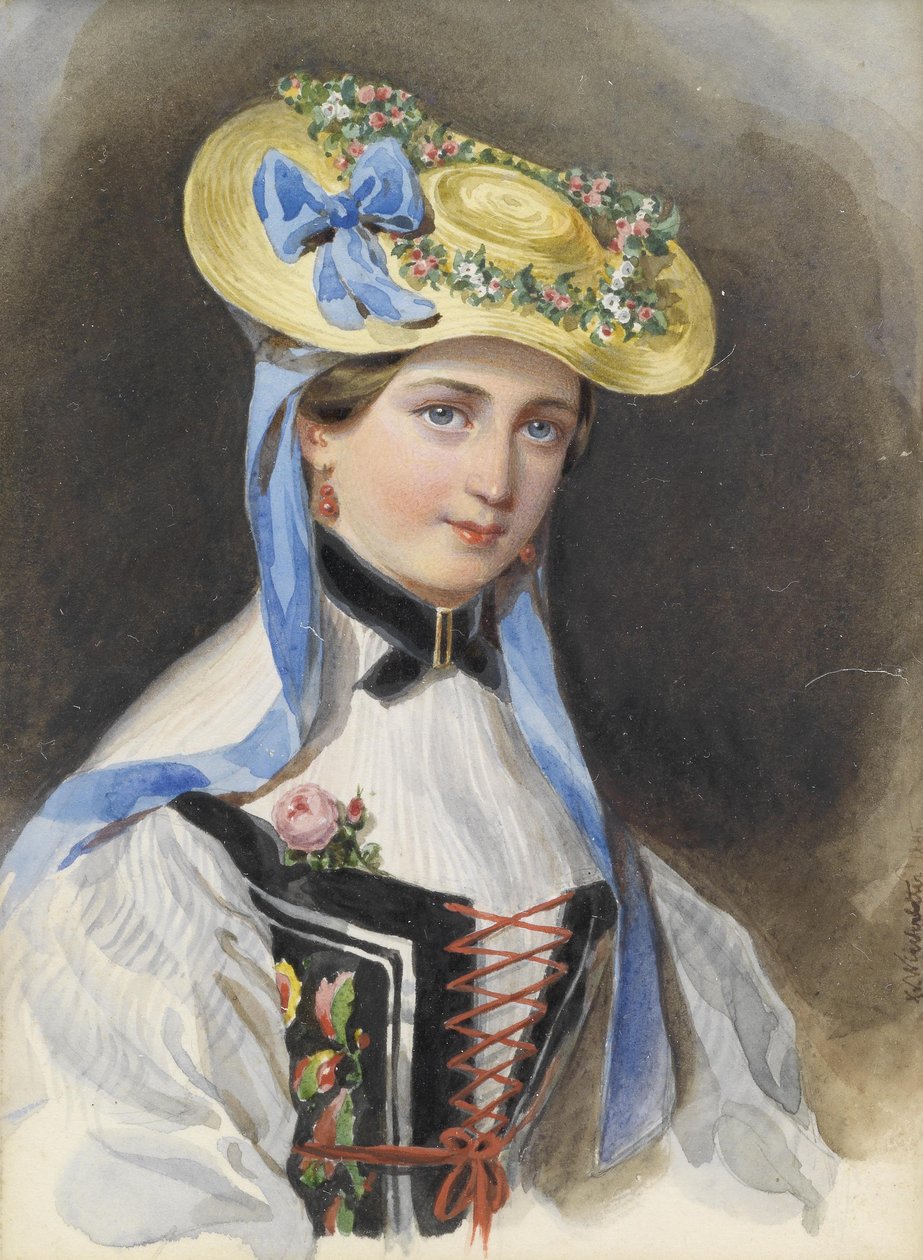 Księżniczka Liechtensteinu w kostiumie autorstwa Franz Xaver Winterhalter
