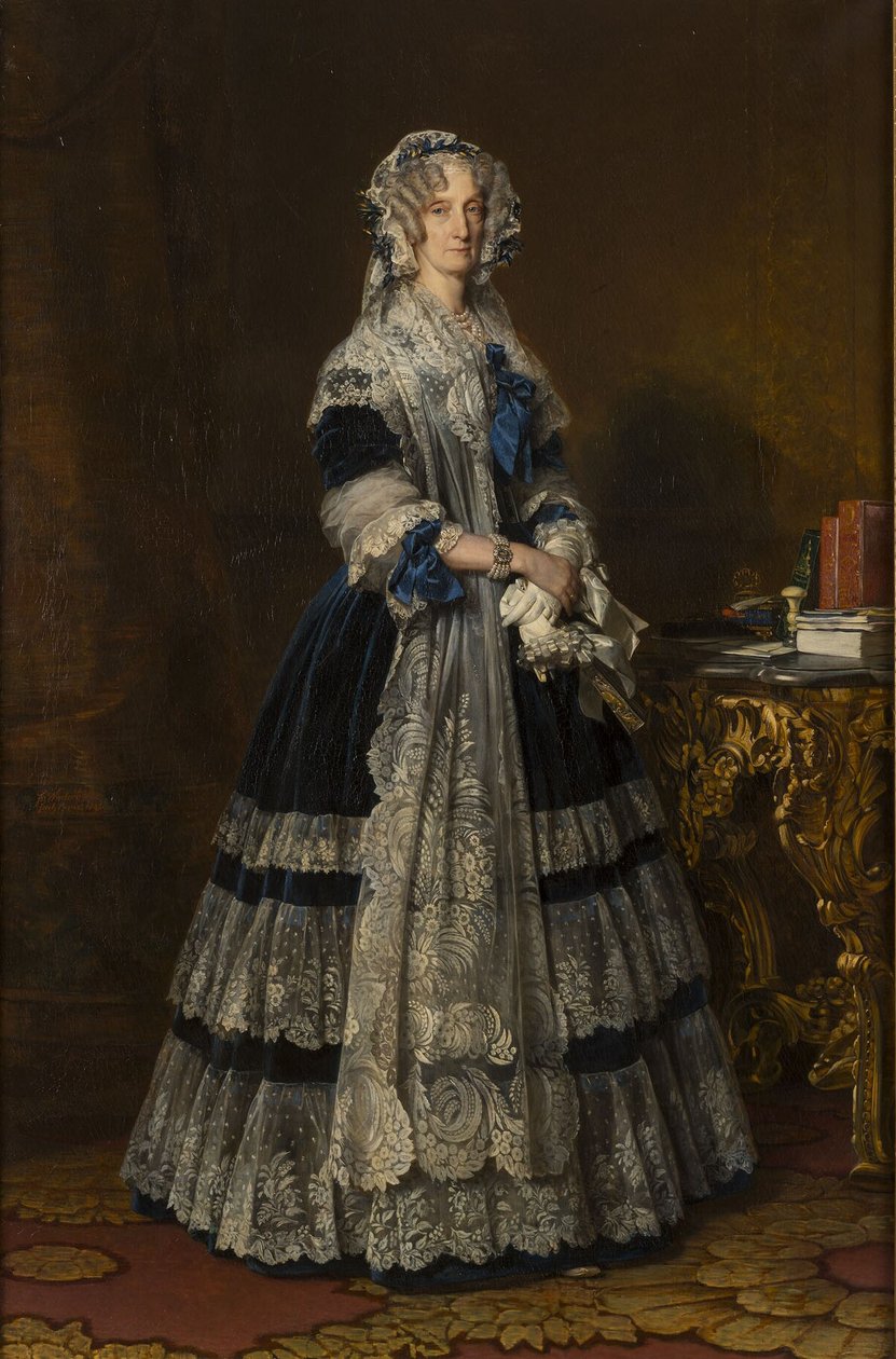 Królowa Maria Amelia autorstwa Franz Xaver Winterhalter