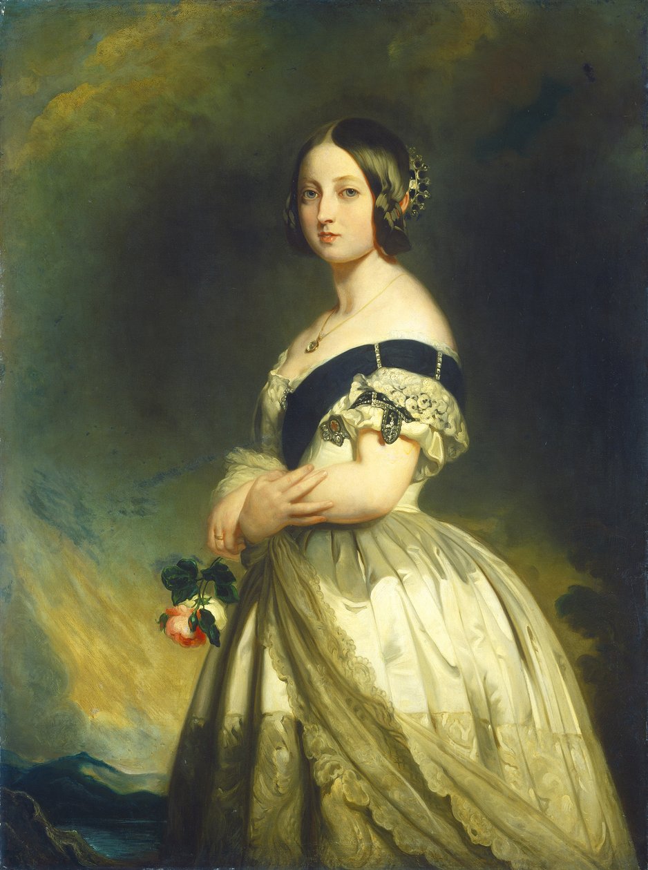 Królowa Wiktoria, ok. 1843 r. autorstwa Franz Xaver Winterhalter