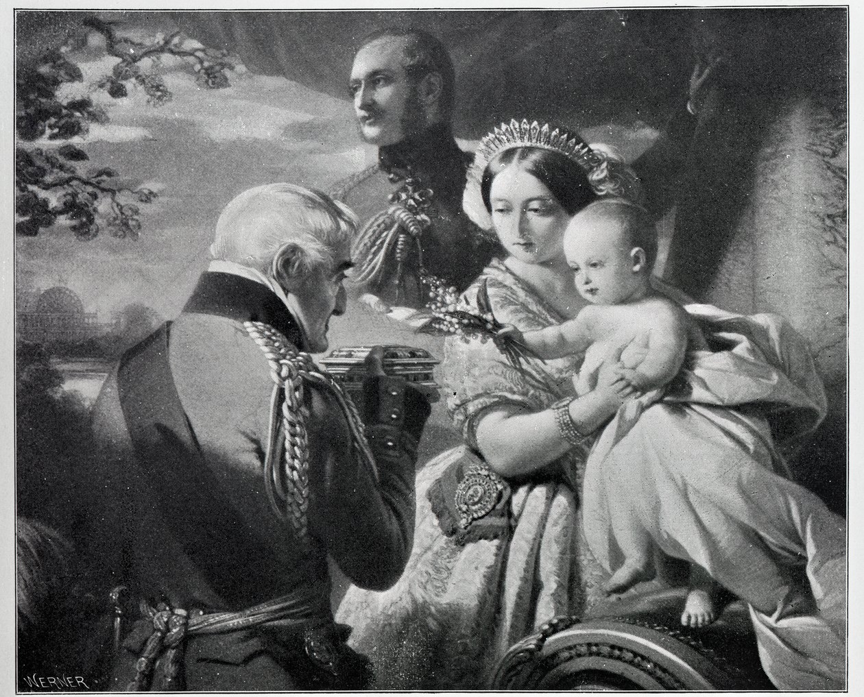 د 1851 کال د می لومړۍ نیټه، د ورنر پولي لخوا نقاش شوې autorstwa Franz Xaver Winterhalter