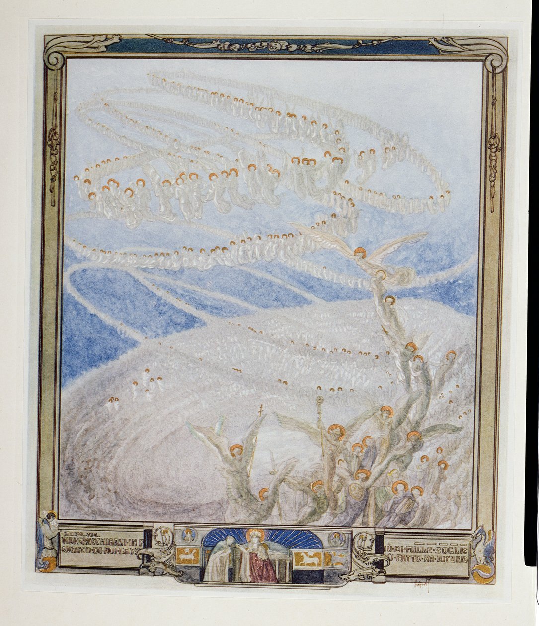 Ilustracja z „Boskiej komedii” Dantego, Paradise, Canto XXX, 1921 autorstwa Franz von Bayros