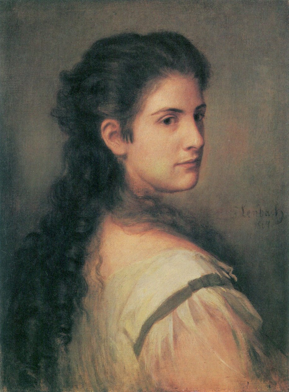 Portret Anny Schubart autorstwa Franz Seraph von Lenbach