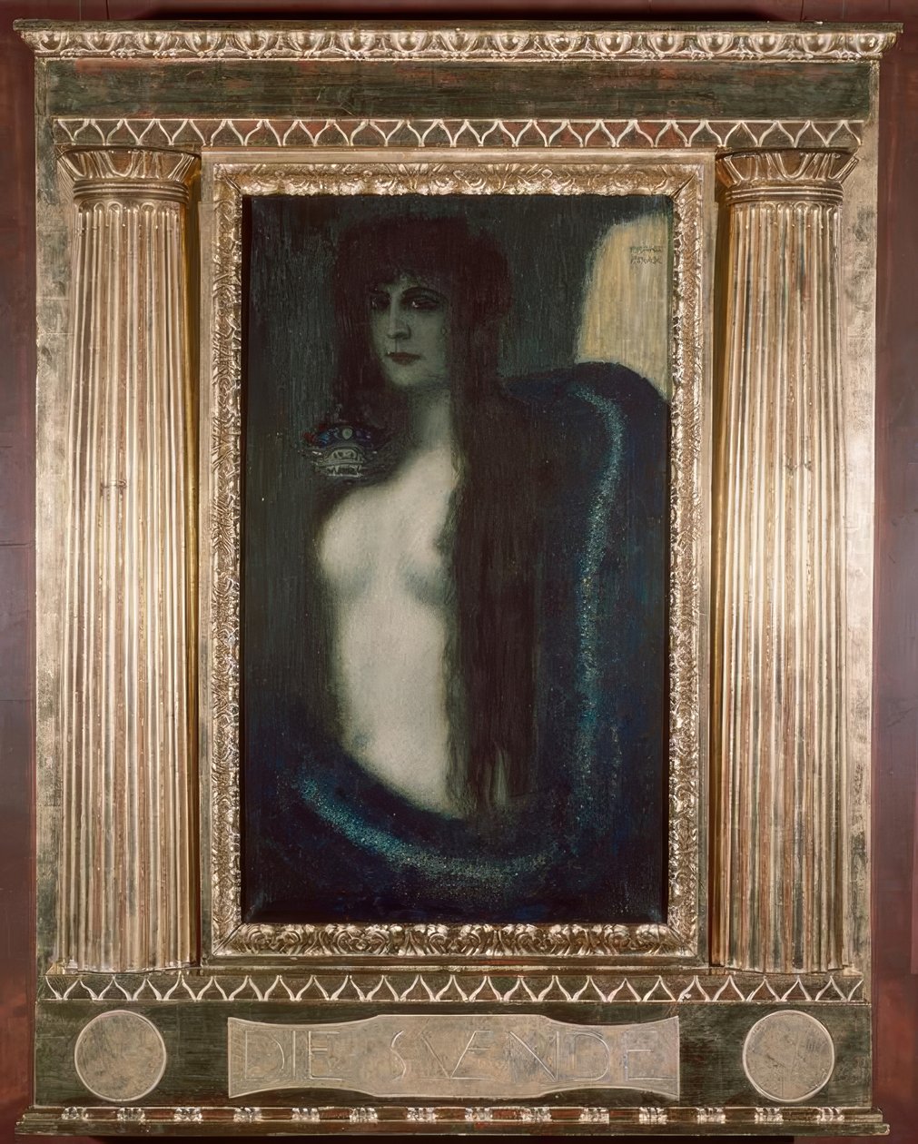 Grzech autorstwa Franz von Stuck