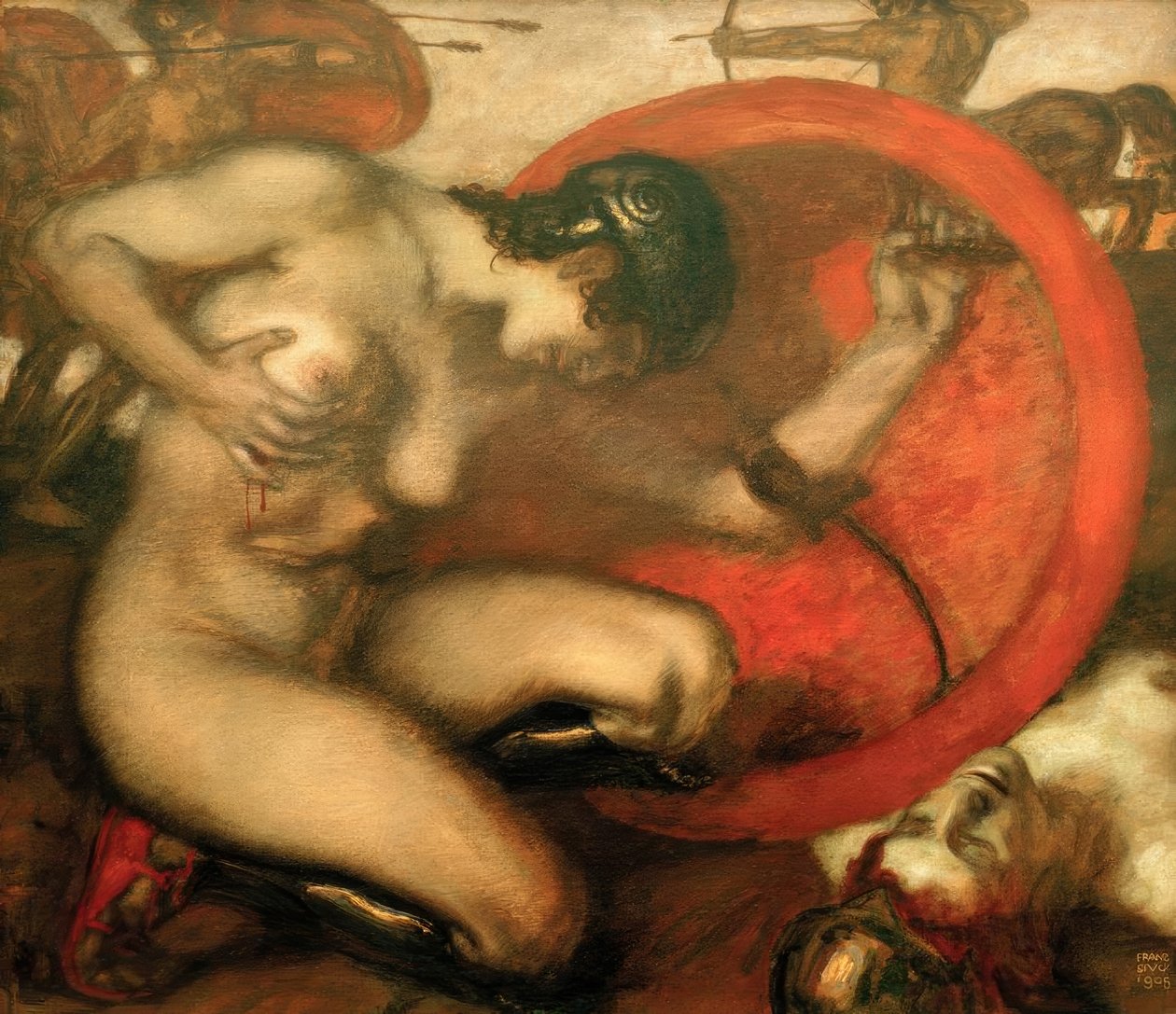 Ranna Amazonka autorstwa Franz von Stuck