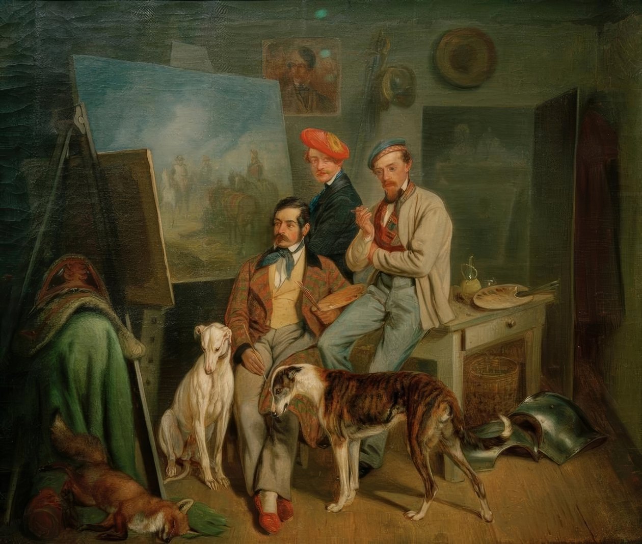 Bracia Benno, Franz i Eugen Adam w studiu autorstwa Franz Adam