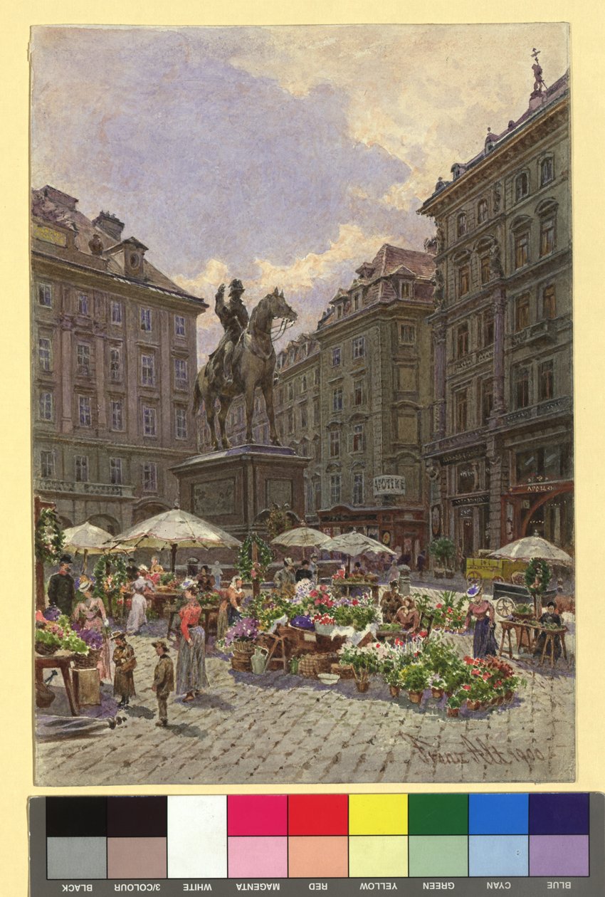 Pomnik Radetzky’ego przy Ministerstwie Wojny na placu Am Hof autorstwa Franz Alt