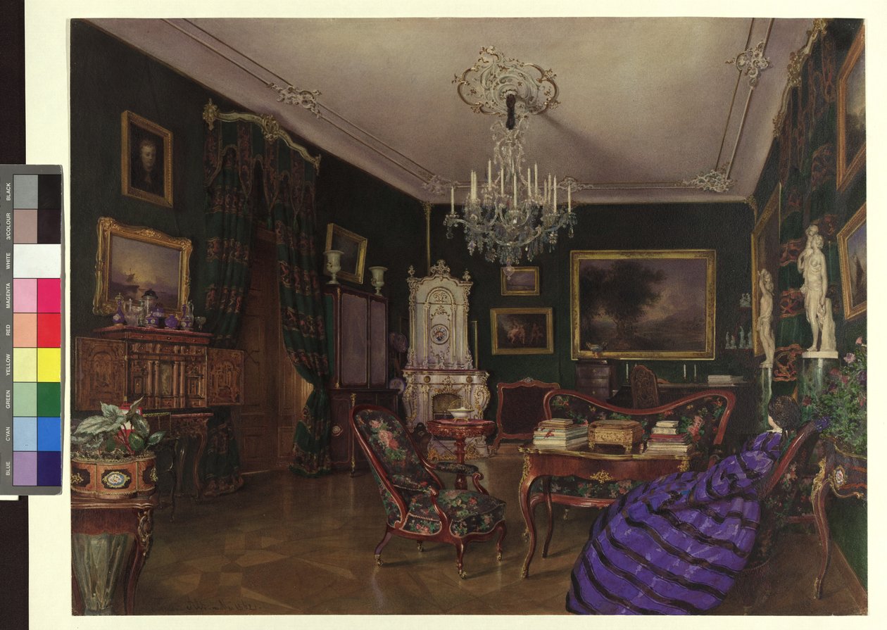 Salon hrabiny Demblin w Hietzing autorstwa Franz Alt