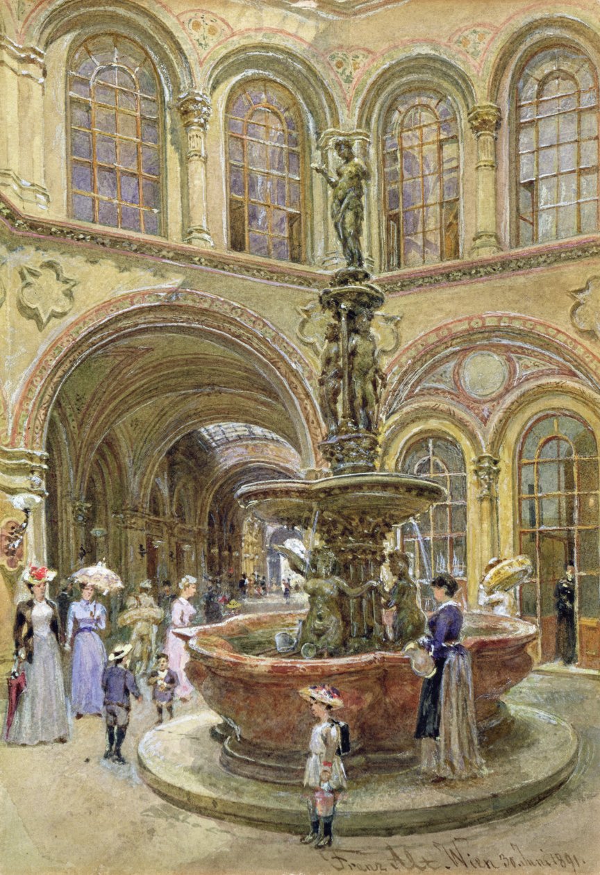 Budynek Banku i Giełdy, Herrengasse, Wiedeń, 1891 autorstwa Franz Alt