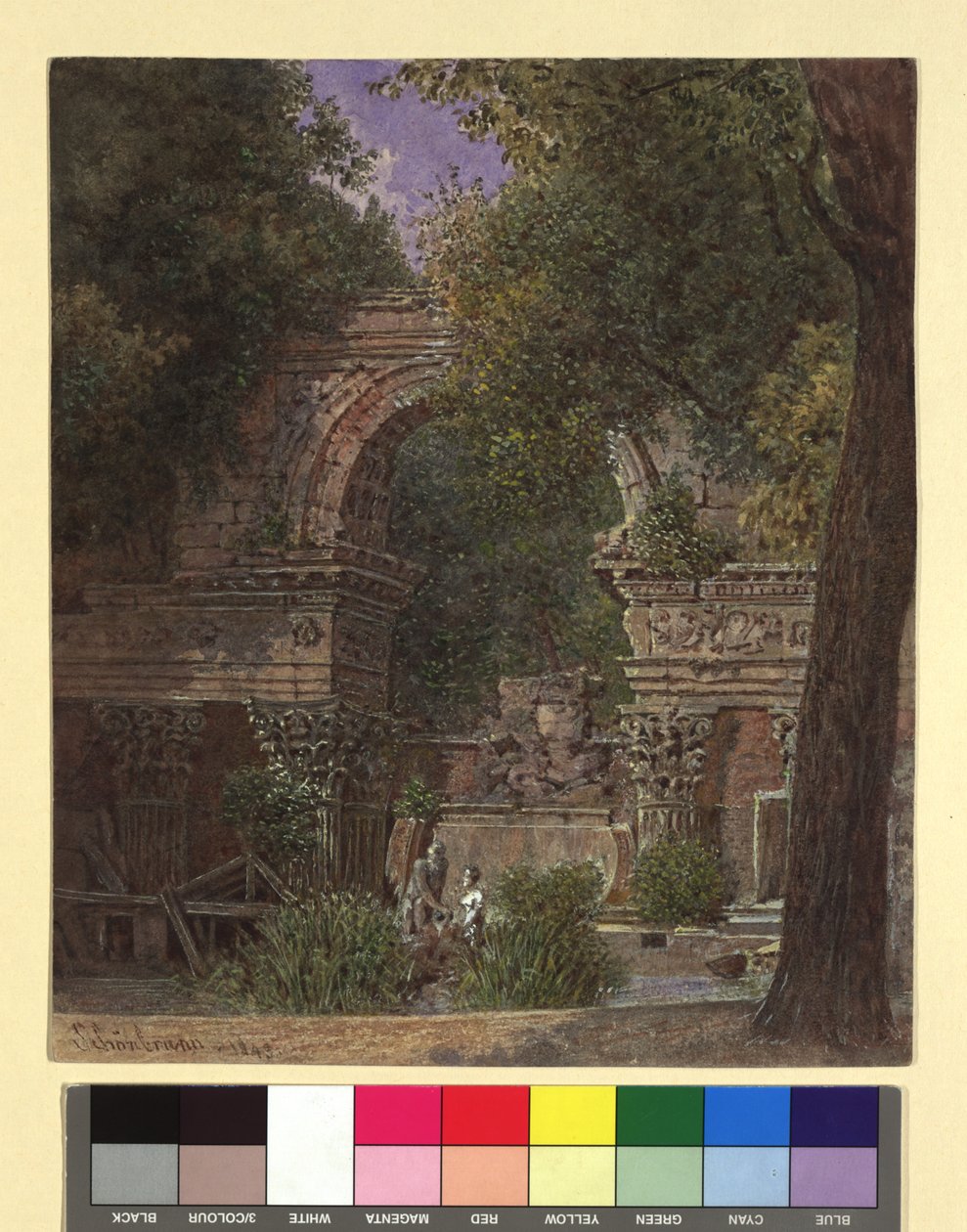 XII. Schönbrunn/Ogród autorstwa Franz Alt