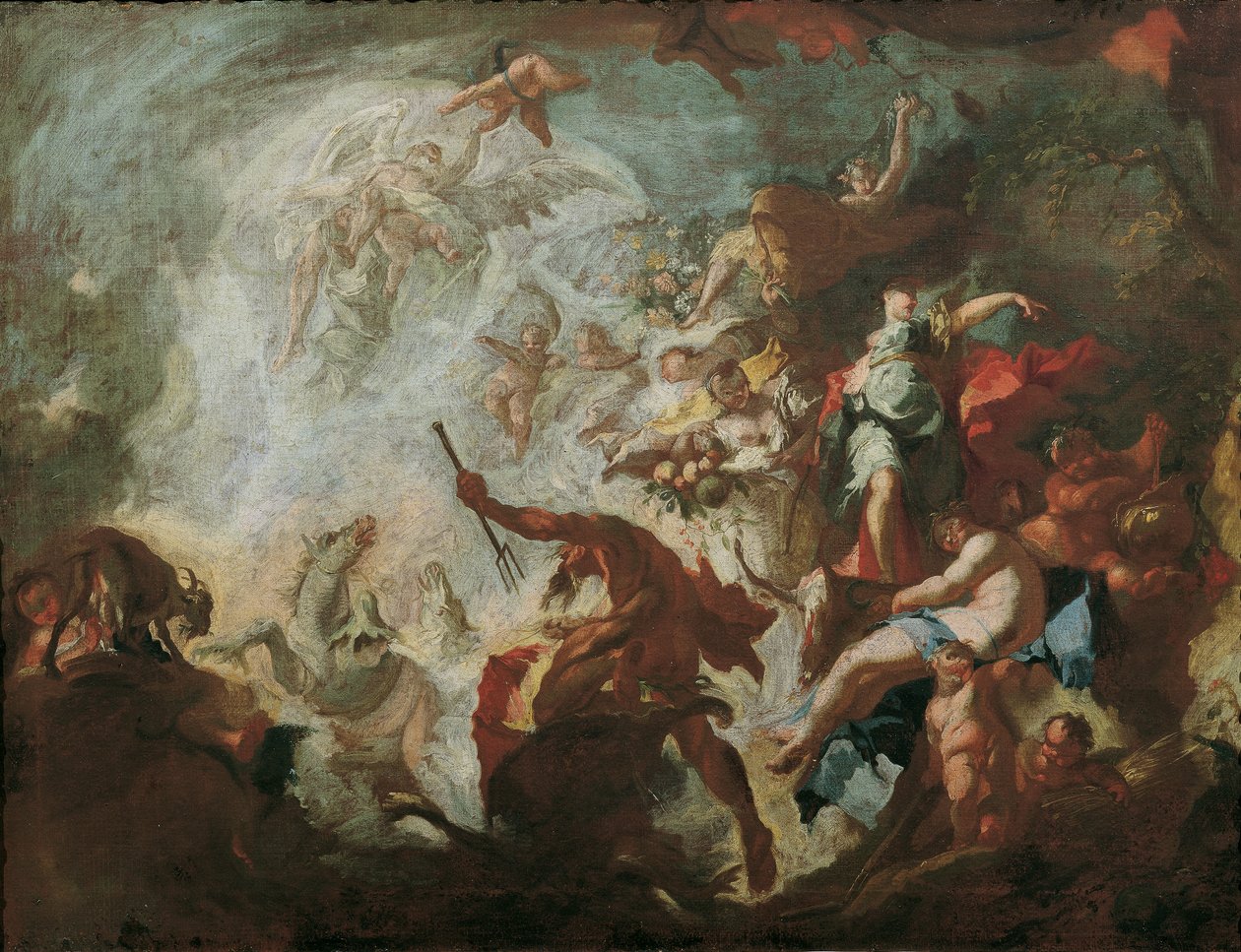 Alegoria Złotego Wieku autorstwa Franz Anton Maulbertsch