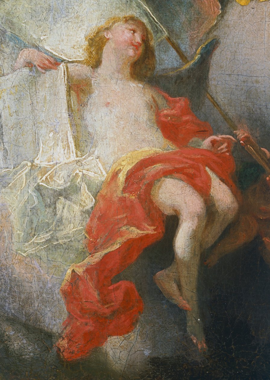 Anioły, fragment z Alegorii misji jezuitów na cały świat autorstwa Franza Antona Maulbertscha (1724-1796). Niemcy autorstwa Franz Anton Maulbertsch
