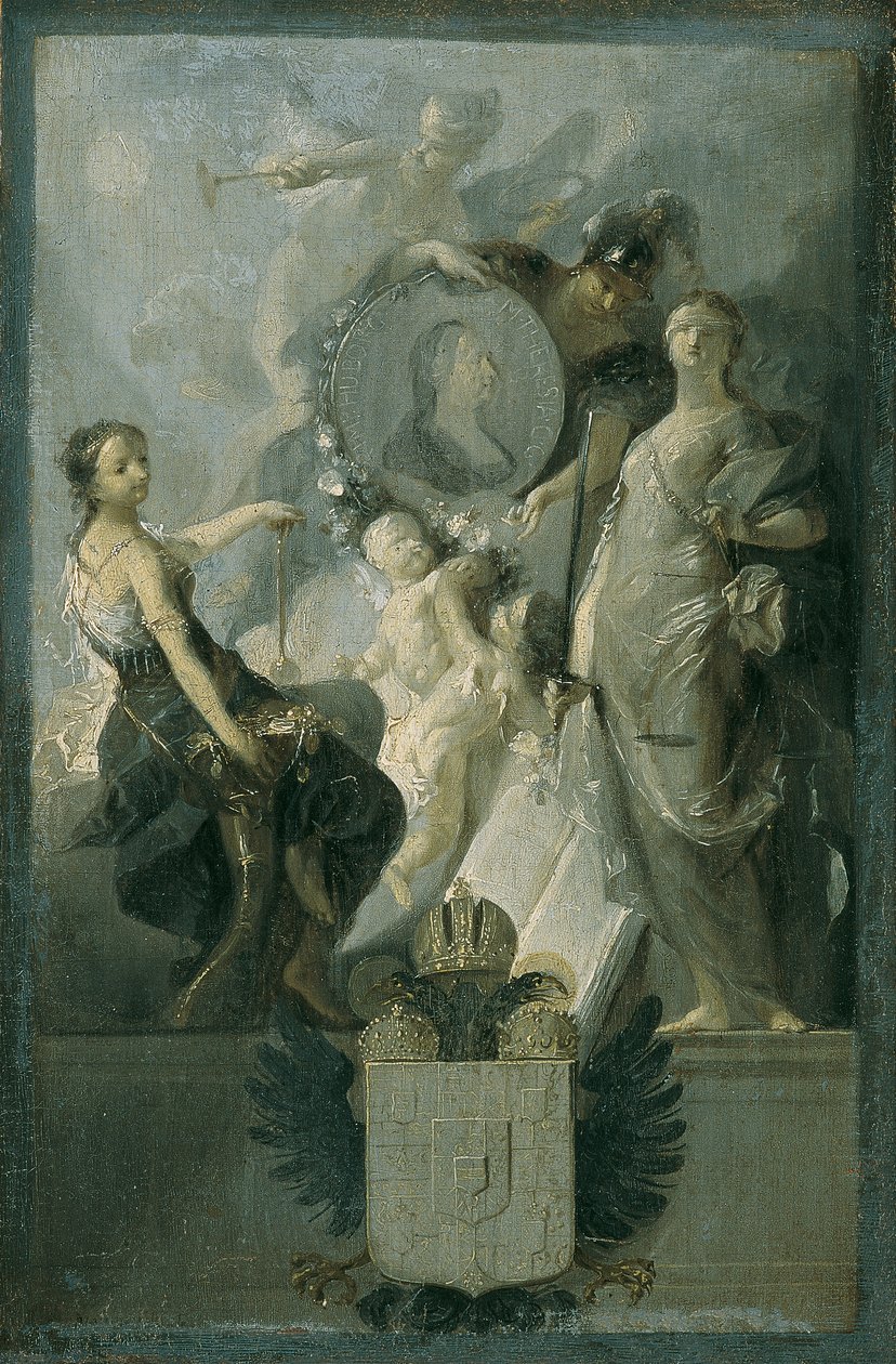 Hołd dla cesarzowej Marii Teresy autorstwa Franz Anton Maulbertsch