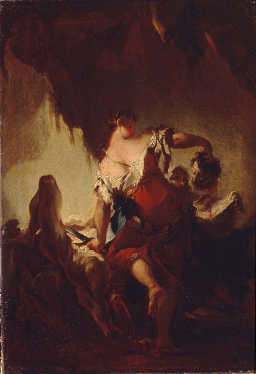 Judyta z głową Holofernesa autorstwa Franz Anton Maulbertsch