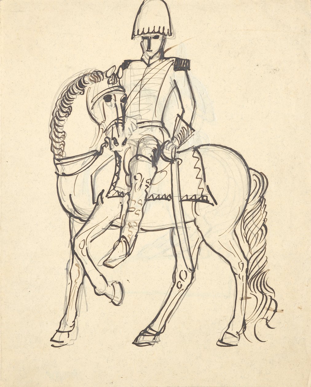 oficer na koniu autorstwa Franz Barwig d. Ä.
