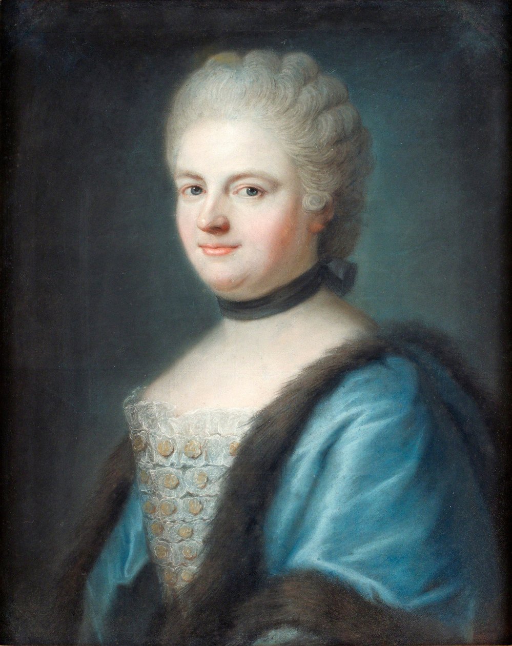 Portret Marii Leszczyńskiej, królowej Francji (1703-1768), Pastel na brystolskiej desce autorstwa F.B. Frey - Kolekcja prywatna autorstwa Franz Bernhard Frey