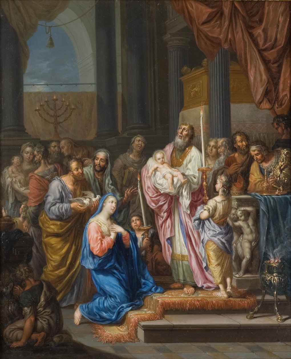 Ofiarowanie w świątyni autorstwa Franz Christoph Janneck