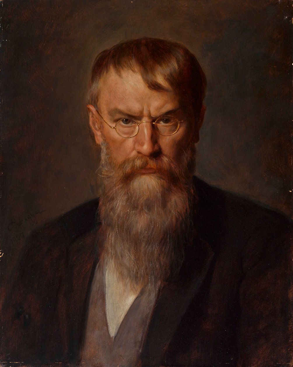 Portret Franza von Lenbacha 1836-1904, 1907. autorstwa Franz Defregger von