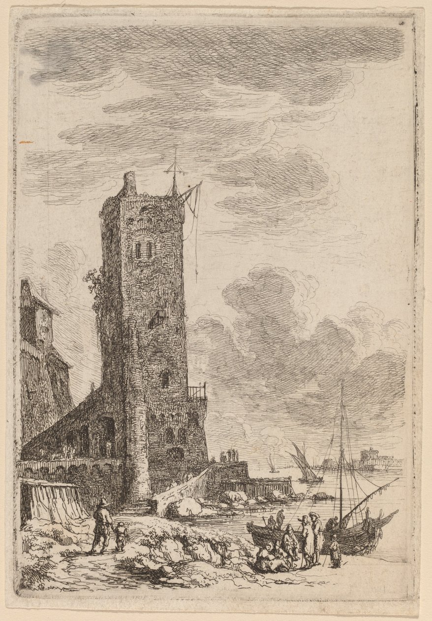 Port w Livorno autorstwa Franz Edmund Weirotter