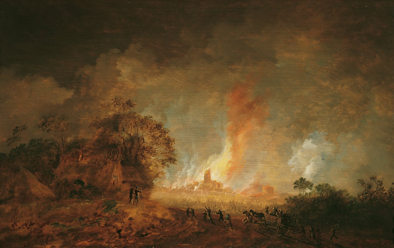 Wielki nocny ogień autorstwa Franz Edmund Weirotter