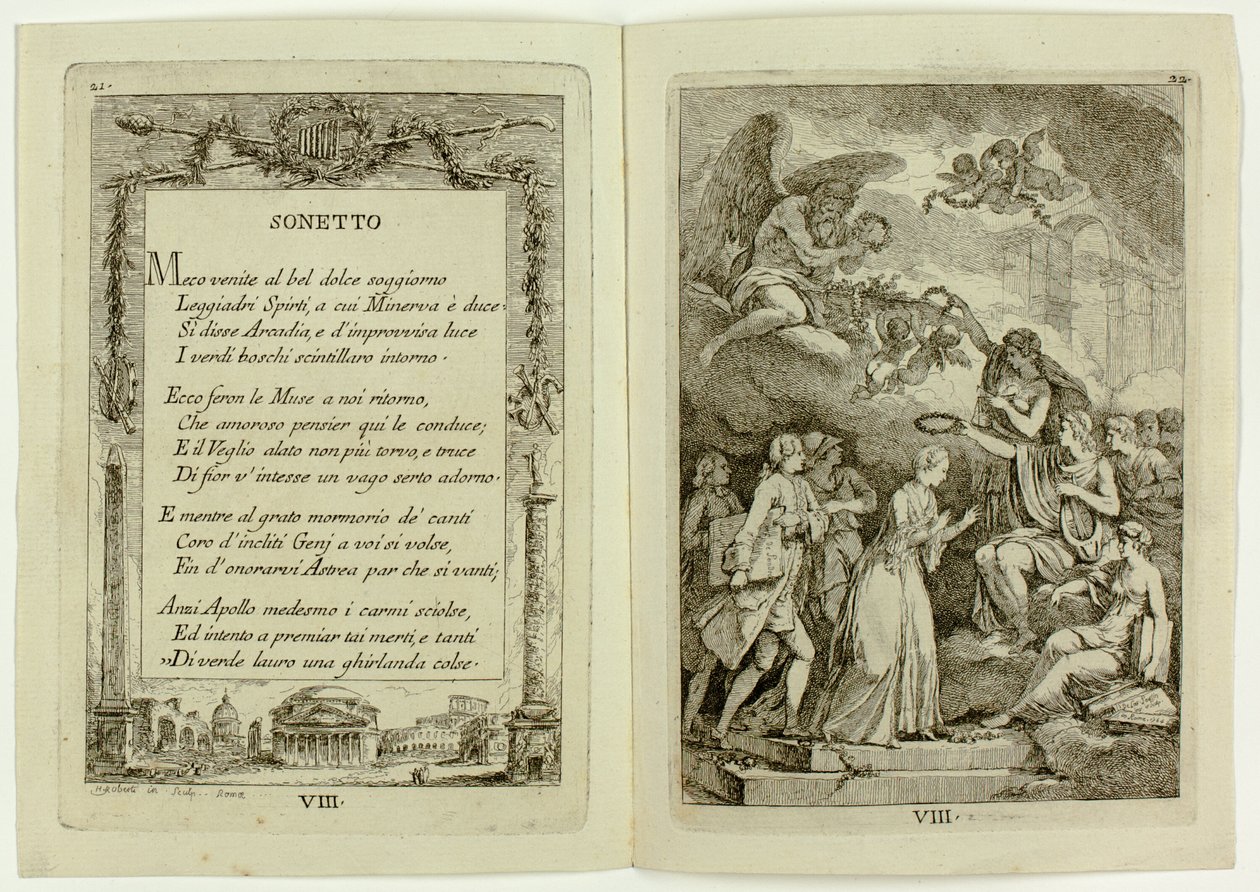 Tabliczka 8, z „Nadchodzące” autorstwa Franz Edmund Weirotter