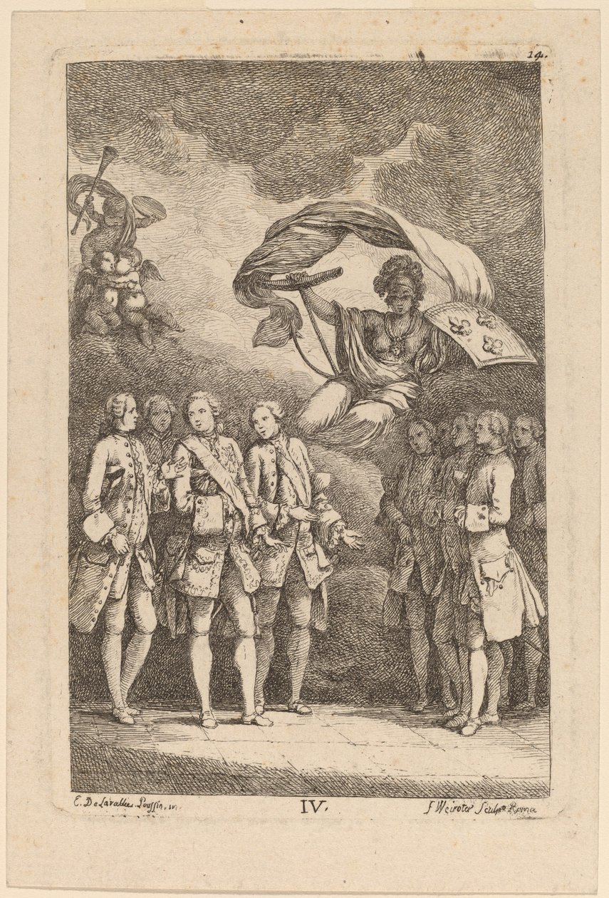 W drodze do Rzymu: pl. 4 autorstwa Franz Edmund Weirotter after Étienne de Lavallée Poussin