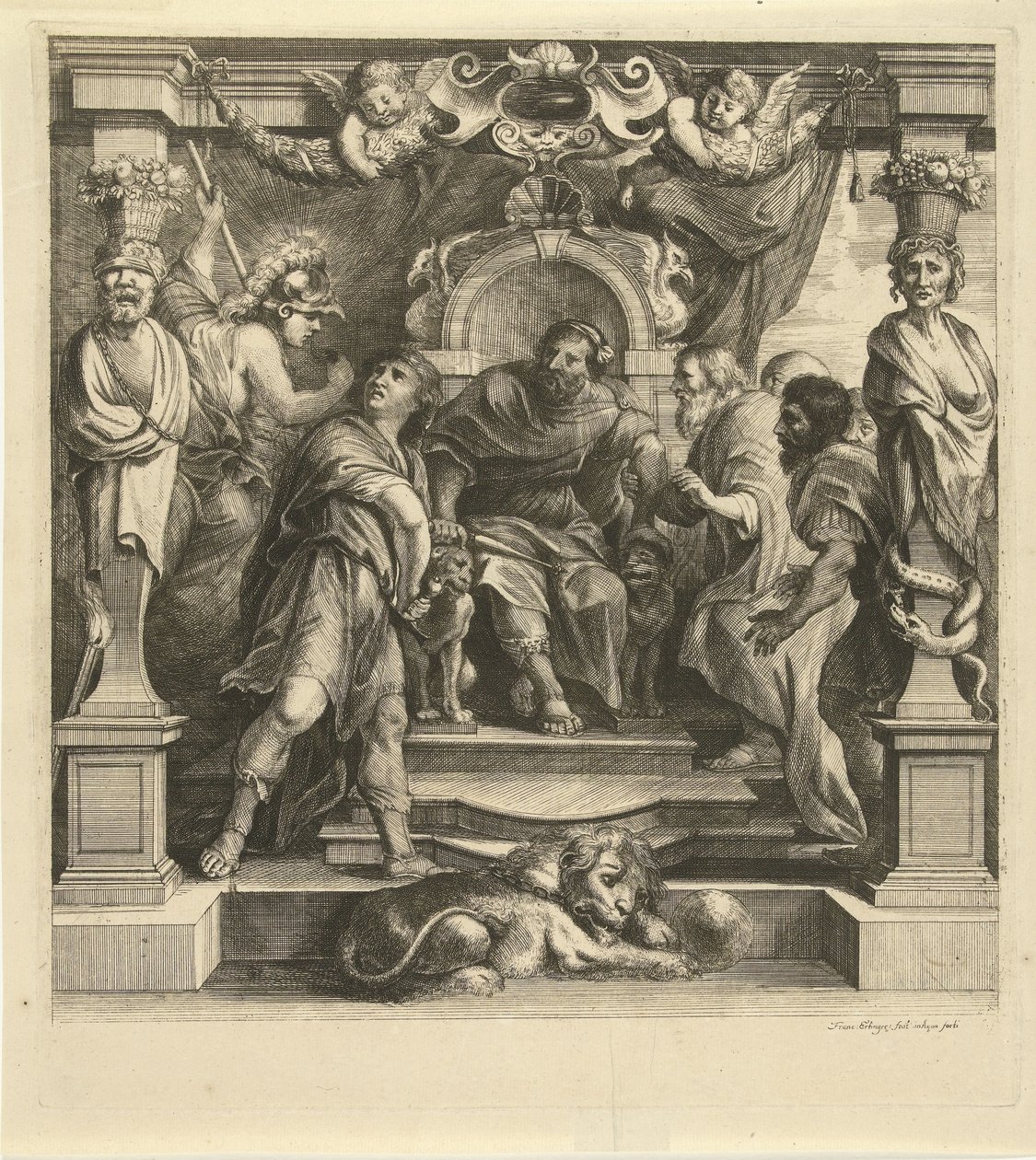 Skręt Achillesa z Agamemnon Historia Achillesa (tytuł serii) autorstwa Franz Ertinger