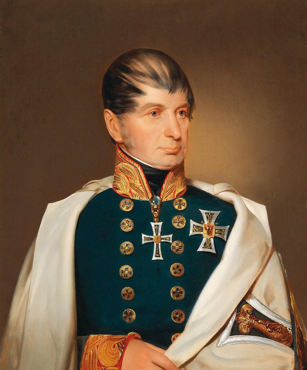 Arcyksiążę Maksymilian Józef Austria-Este 1782-1863 jako Wielki Mistrz Zakonu Krzyżackiego. autorstwa Franz Eybl