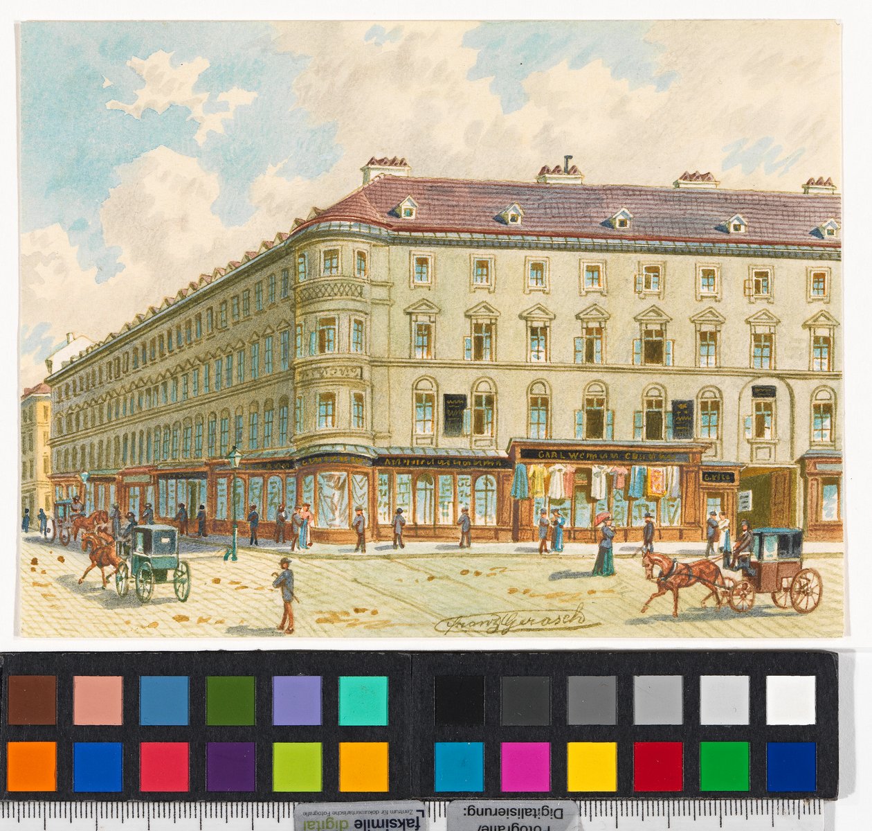 2., Taborstraße 15 – dom Johann Straußa seniora, autorstwa Franz Gerasch