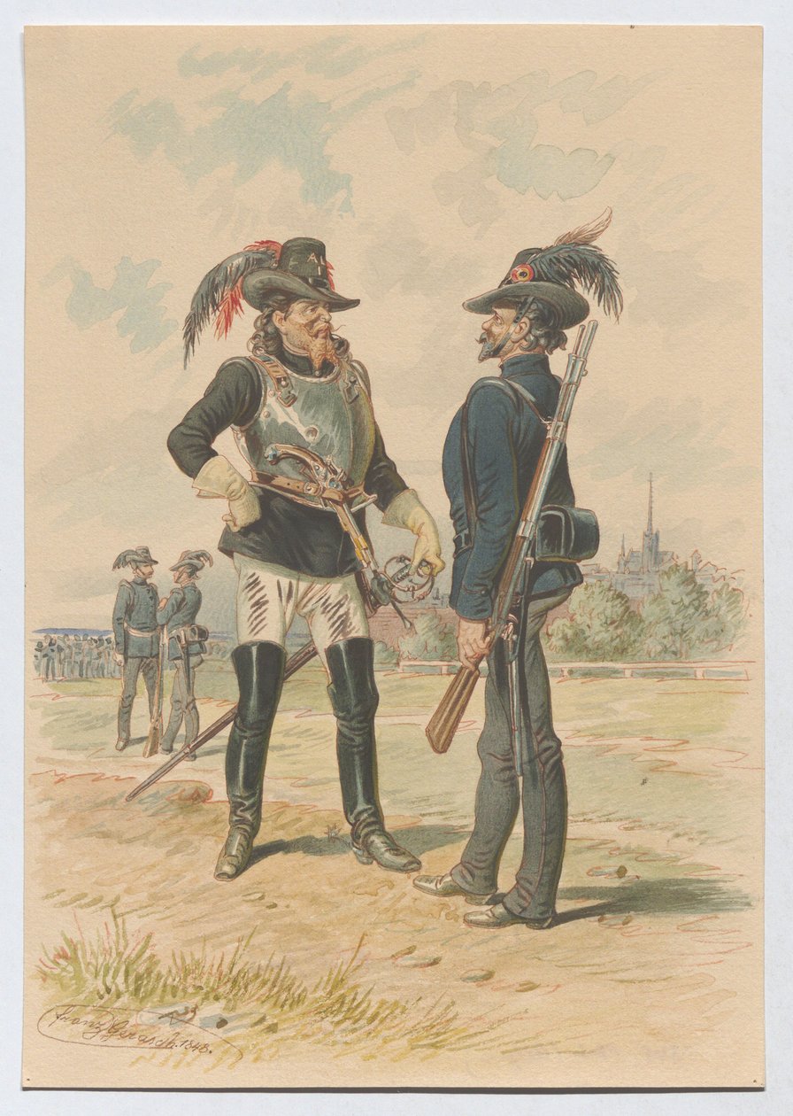 Wiedeńska Akademicka Legia Studencka w październiku 1848 roku autorstwa Franz Gerasch