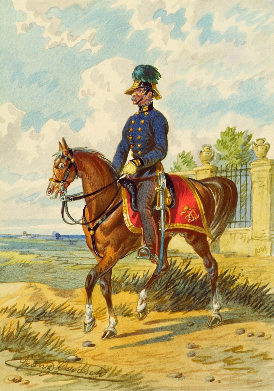 żołnierz na koniu autorstwa Franz Gerasch