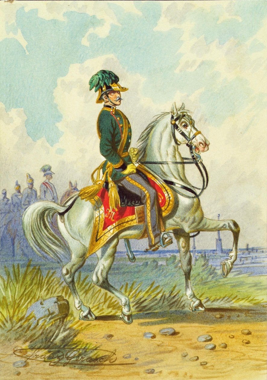 Żołnierz na koniu autorstwa Franz Gerasch