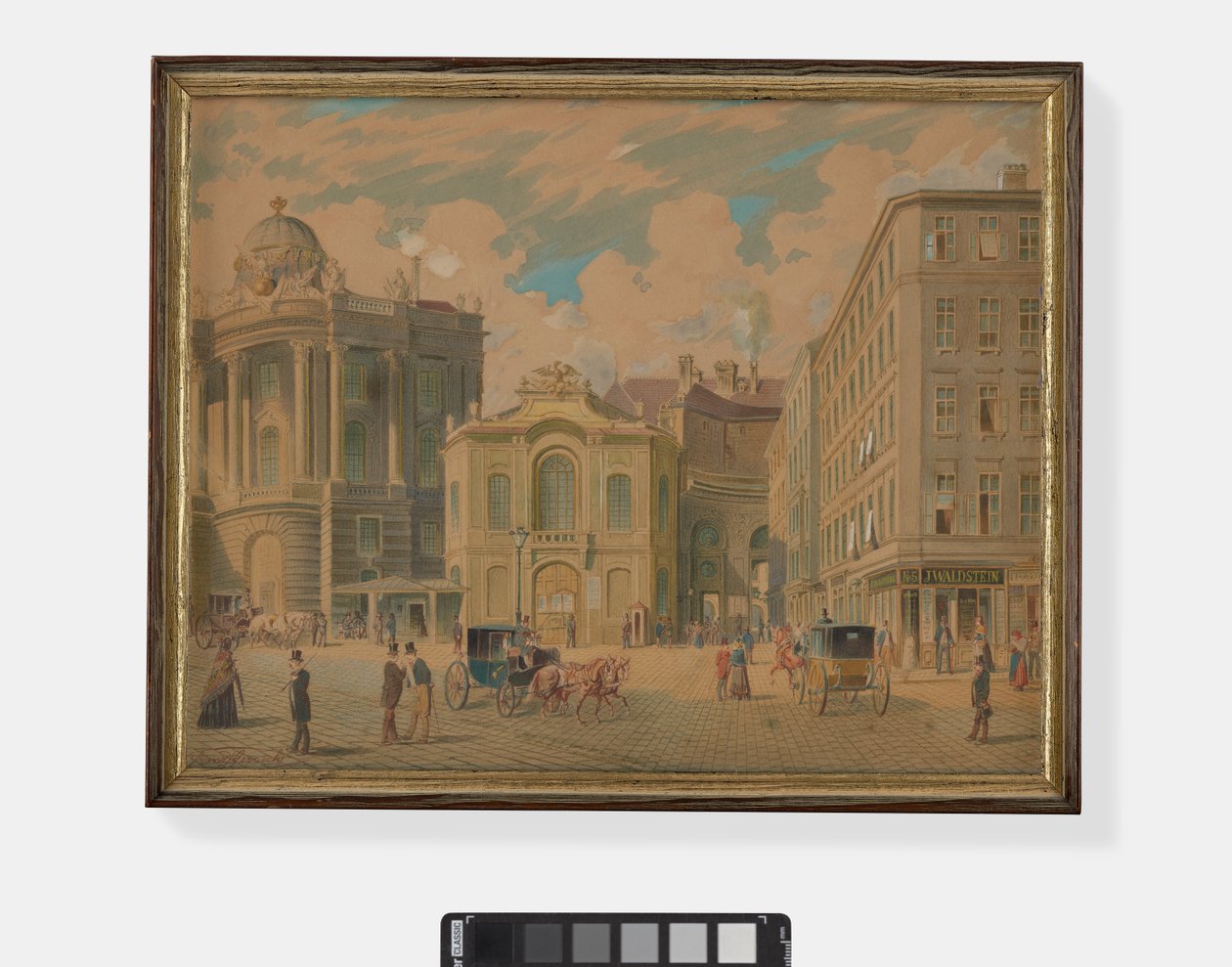 Stary Burgtheater, Wiedeń, lata 50. XIX wieku autorstwa Franz Gerasch